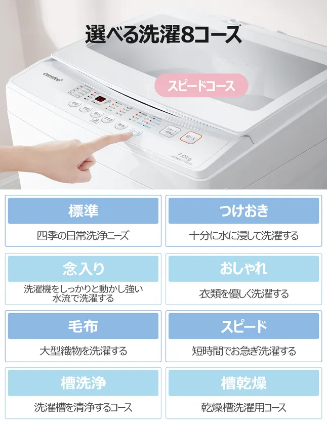 家事が楽しくなる「COMFEE'」の洗濯機が11月に登場！ 洗濯のストレスを