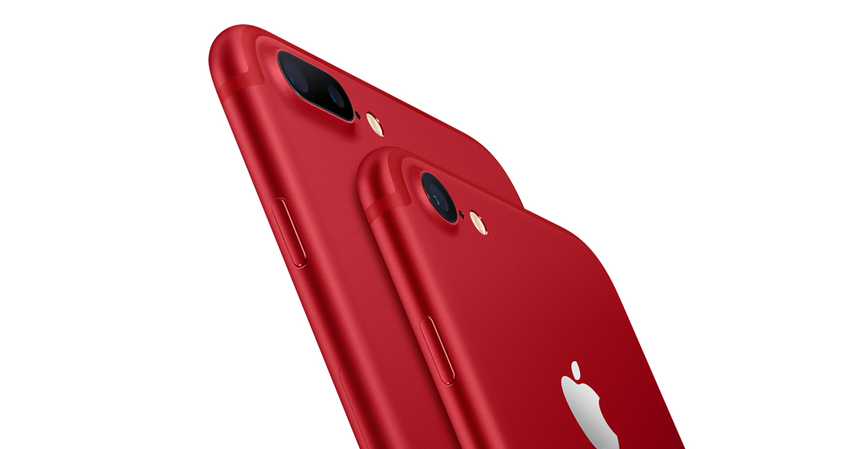 Apple introduces iPhone 7 and iPhone 7 Plus (PRODUCT)RED Special