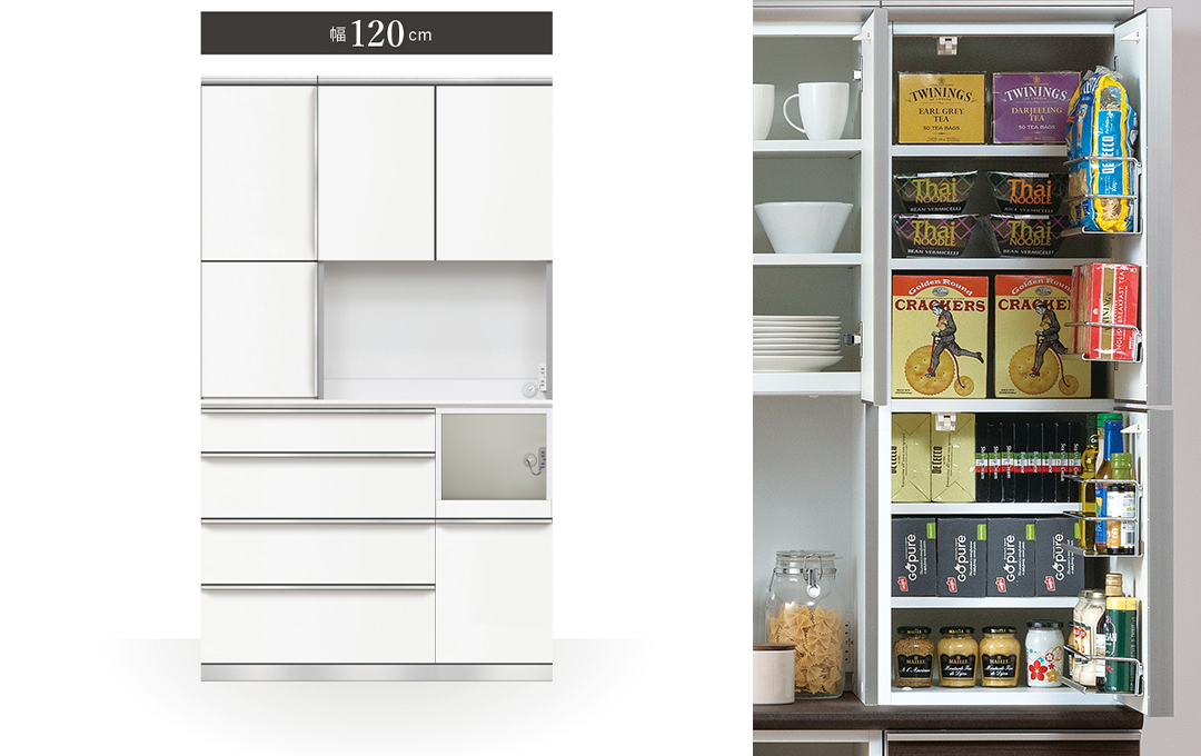 マンションにもぴったり！80〜120cm幅の食器棚カタログ｜コラム｜最高