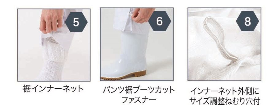 男性用】防水白衣パンツ耐水・防風でムレにくい丈夫な食品衛生白衣