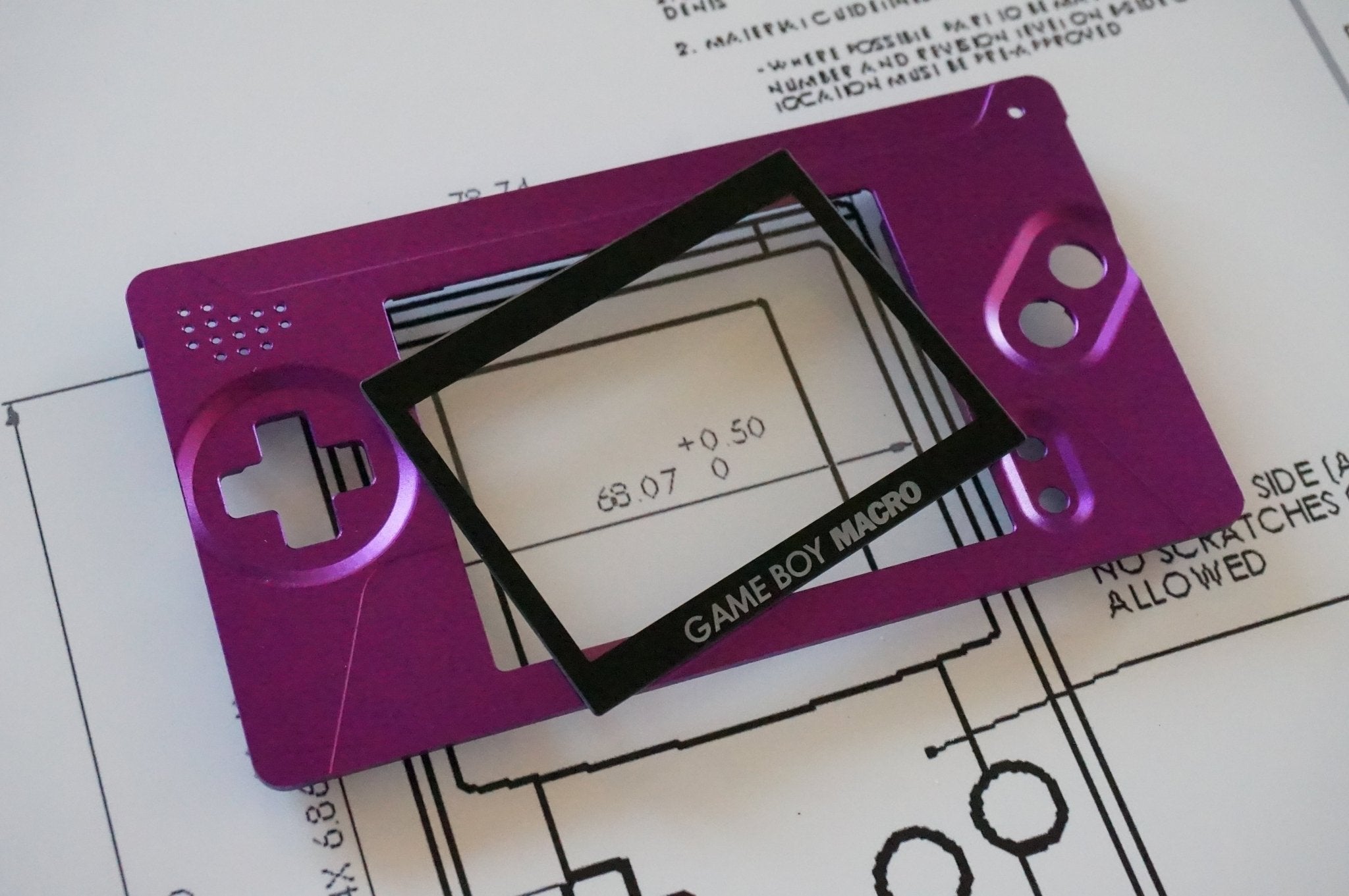 ゲームボーイマクロ - ガラススクリーンレンズ