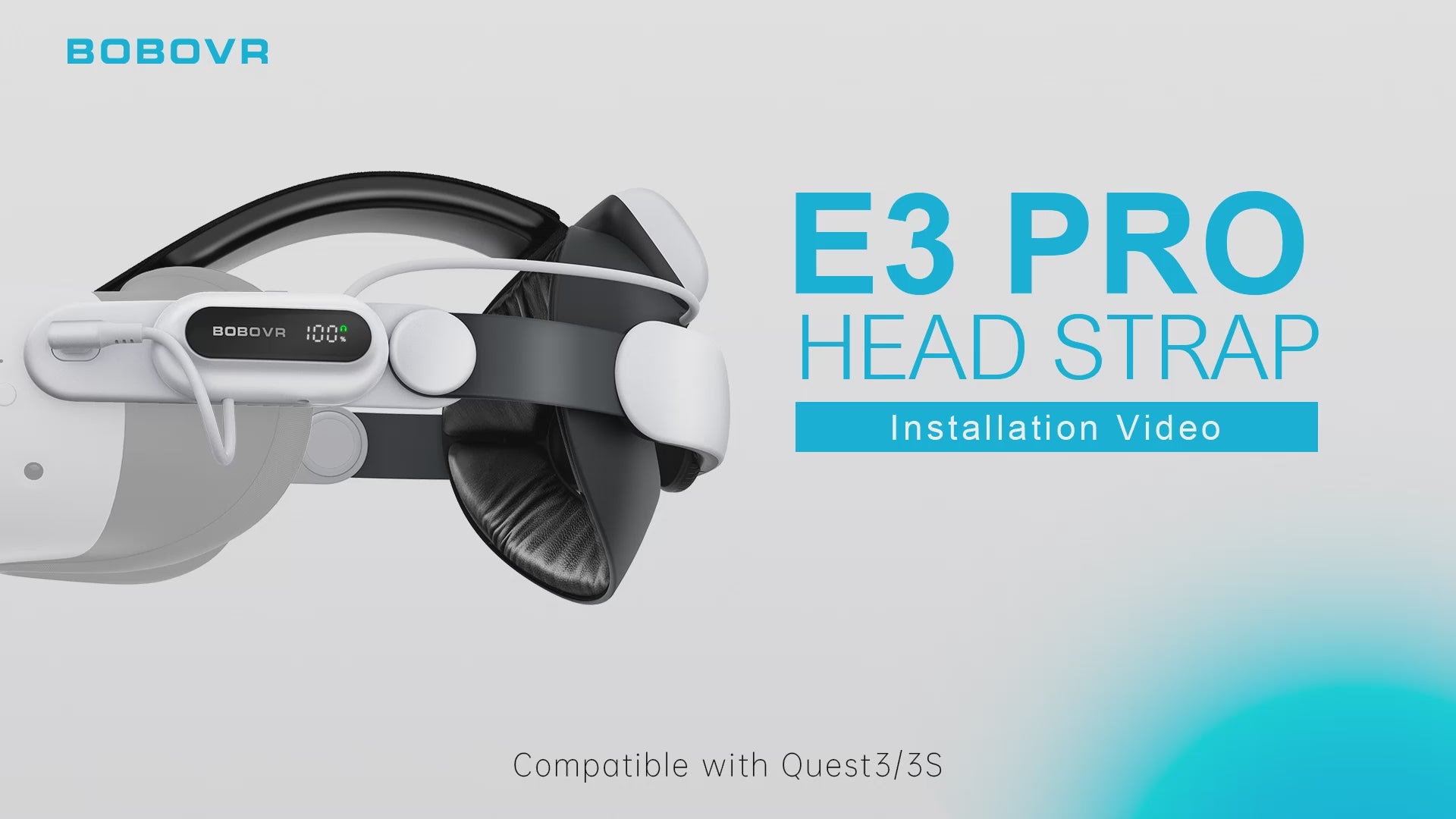 BOBOVR E3 Pro バッテリーストラップ for Quest 3 & 3S - エリート