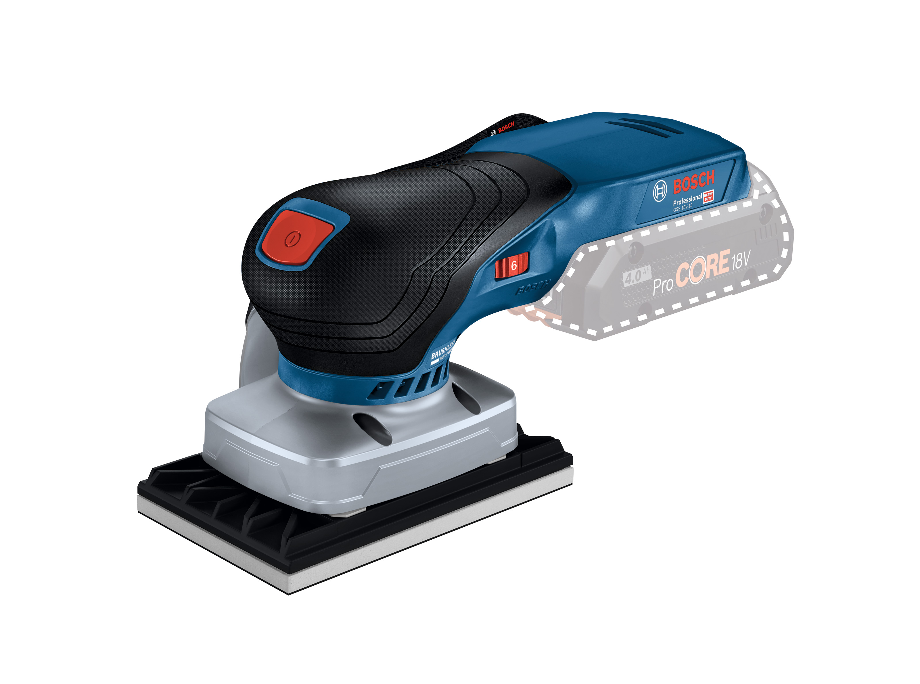 3種類のベースプレートに交換可能。マルチに使えるボッシュのプロ用