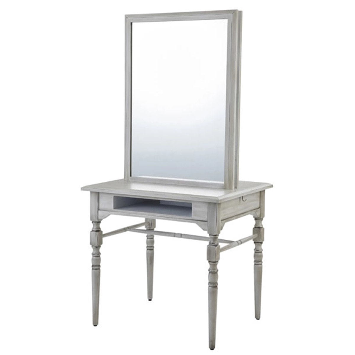 シャビーシック】天然木製両面ドレッサーLOUISⅡ（ルイⅡ）WHの卸