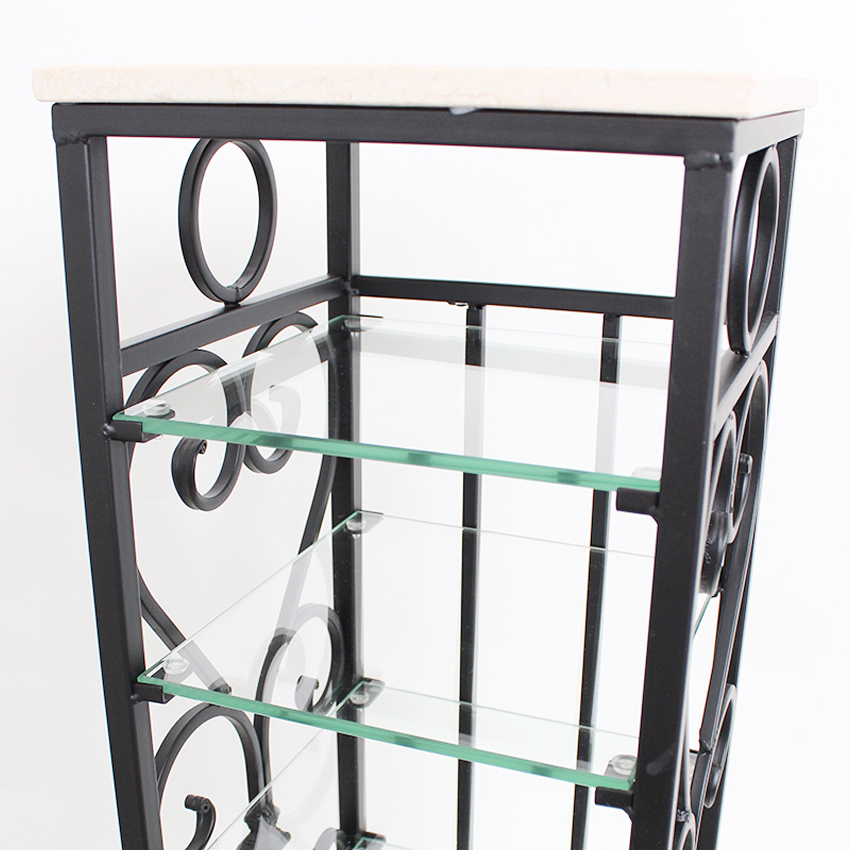 アンティーク調 天板大理石 スリッパラック 【送料無料】 | ロココ調