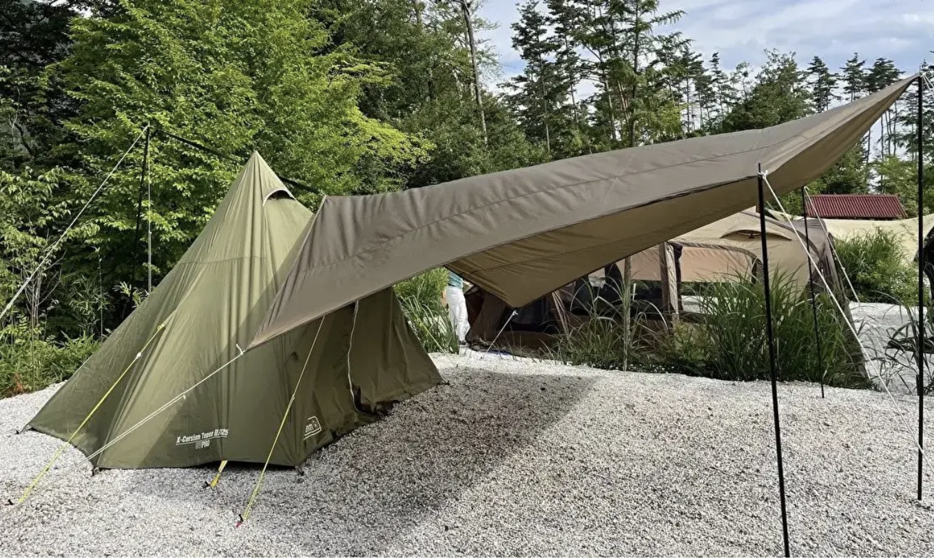 テントとタープを連結しておしゃれなサイトを演出しよう！連結の基本と