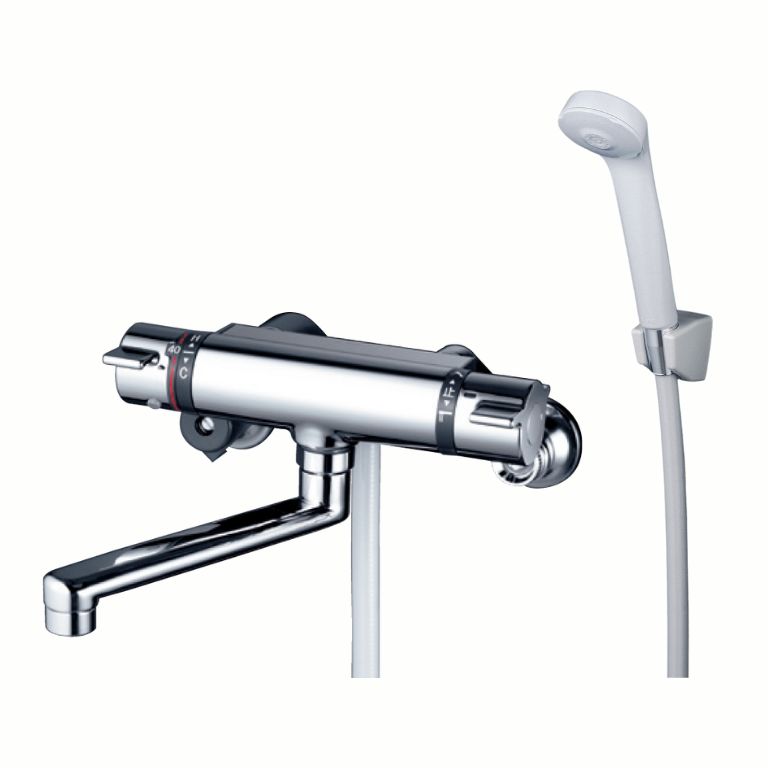 KF800T｜KVK｜壁付サーモスタット式シャワー混合栓 吐水パイプ長 170mm