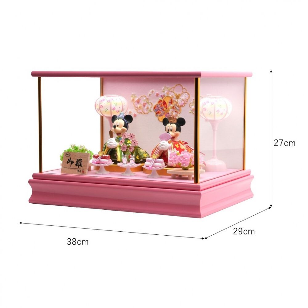 雛人形】【動画】ディズニー ミッキー＆ミニープレミアム 親王 ケース