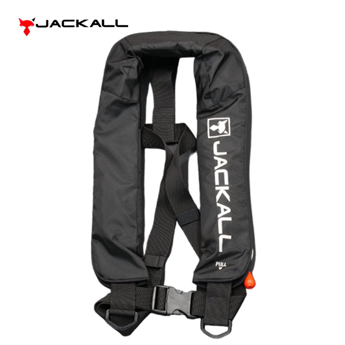 在庫限りの特別価格】ジャッカル 自動膨張式ライフジャケット 肩掛け