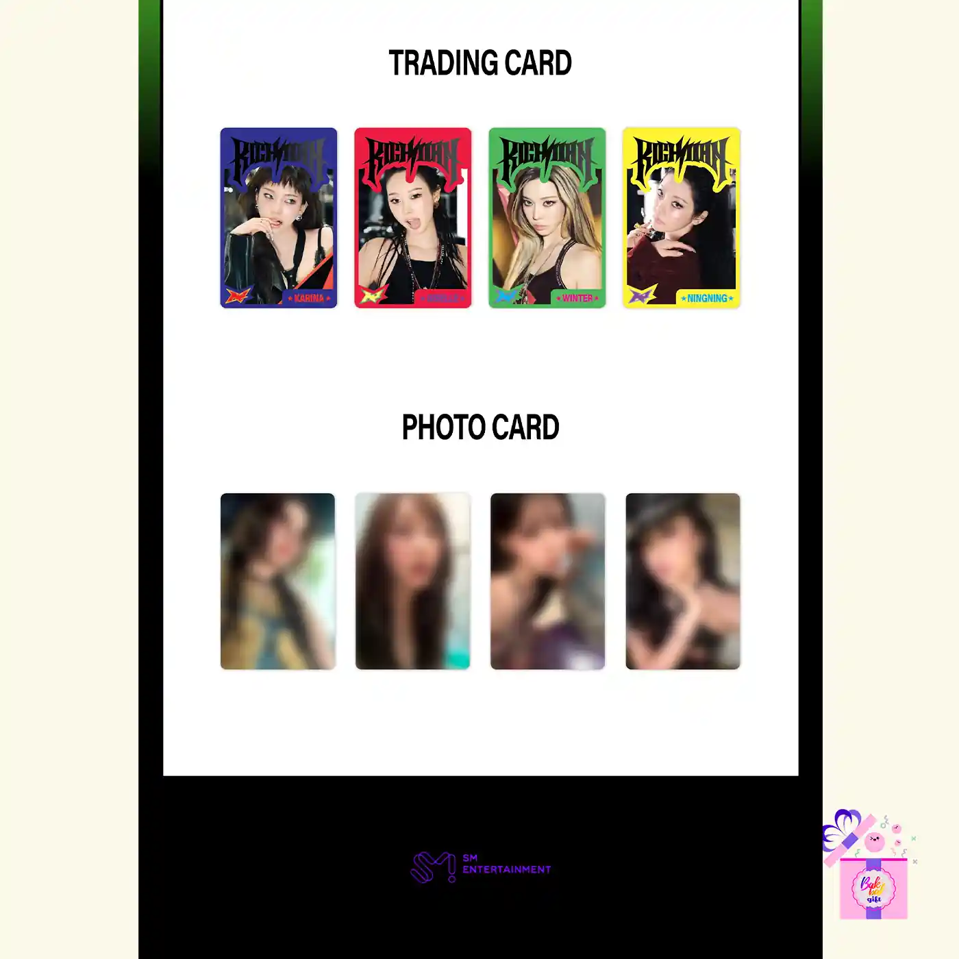 aespa – Random Trading Card Set (Rich Man Limited MD) – Bak Bak K