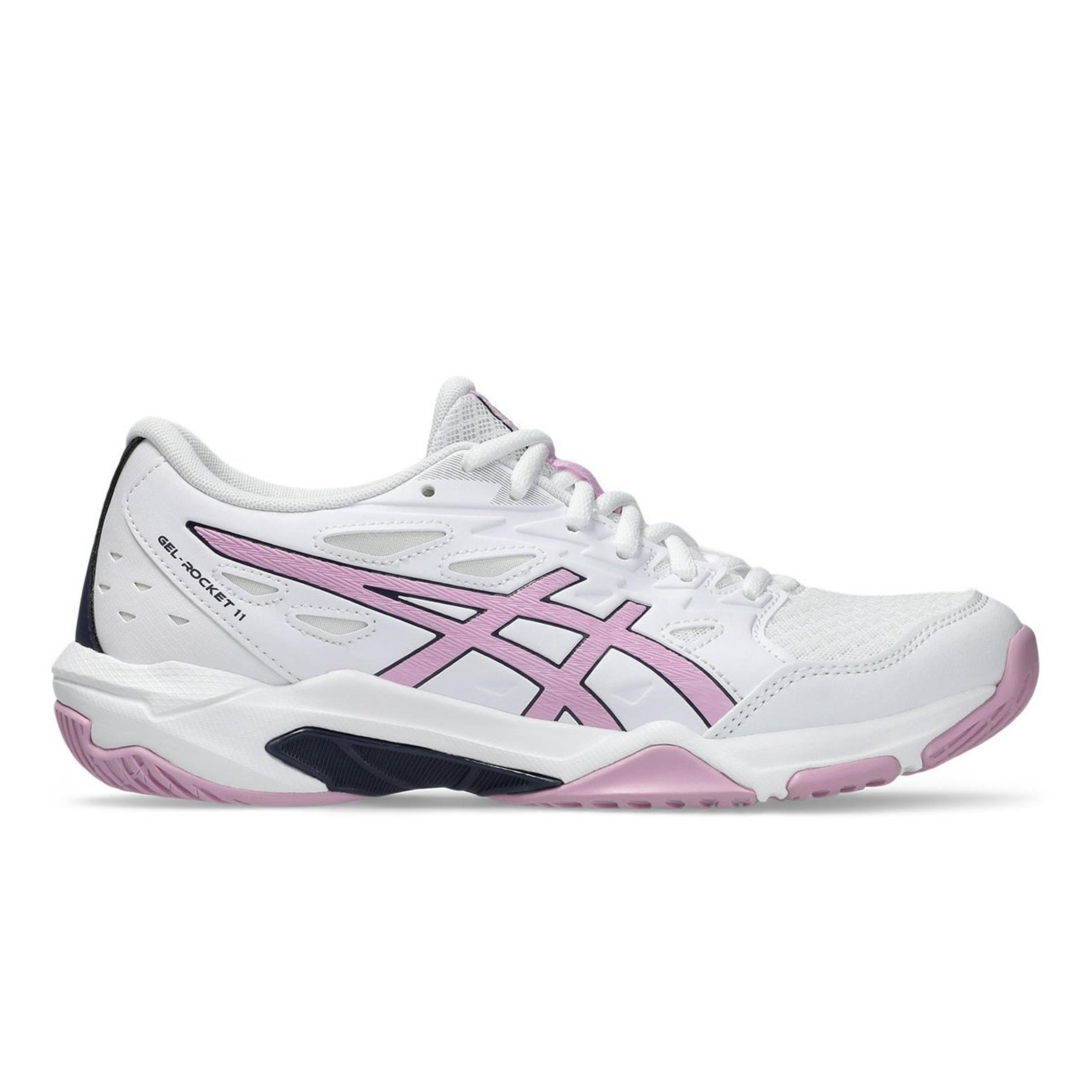 ASICS SHOE G-ROCKET 11 WN WHITE/LIGHT UBE (SS25) – Baseline Racquets