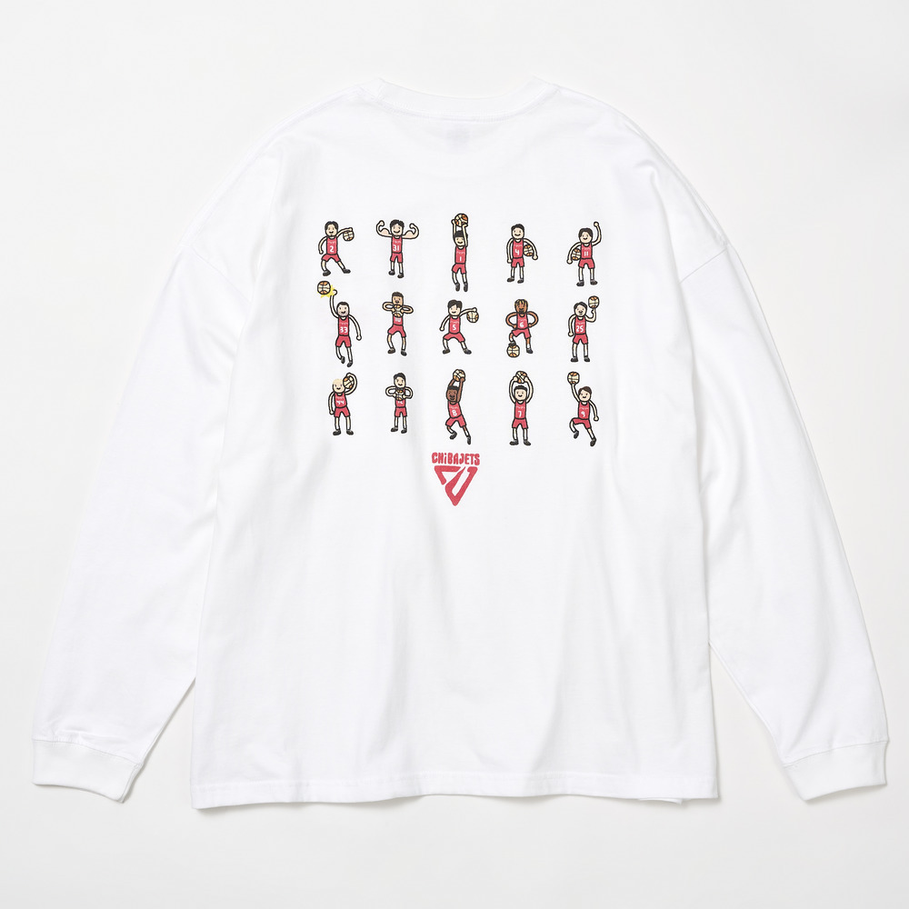 CHIBAJETS×NBA PAINT ビッグシルエットロングTシャツ｜千葉