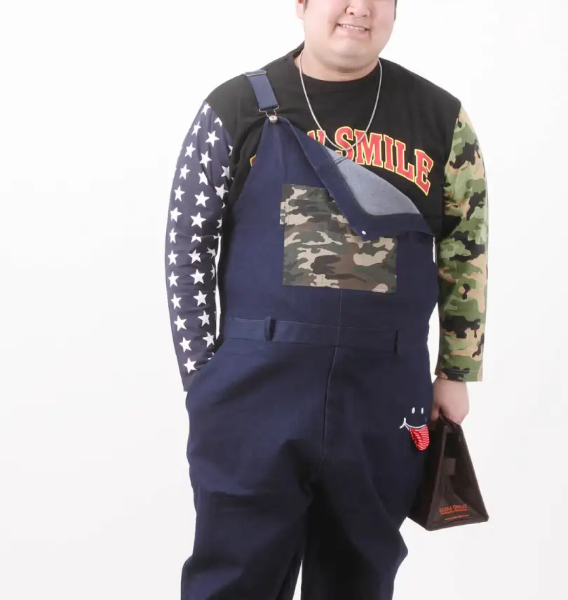 大きいサイズ ポケットカモフラオーバーオール | UP!SMILE (アップ