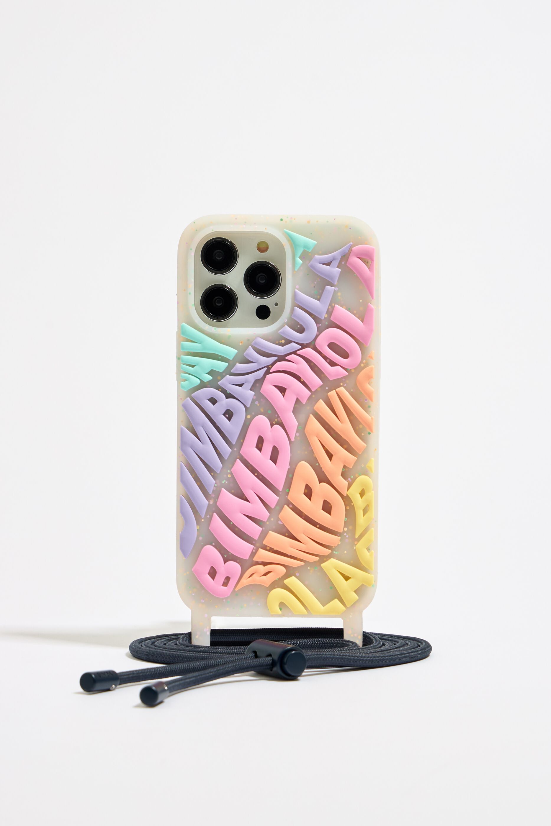 Multicolored logo transparent iPhone 14 Pro Max case