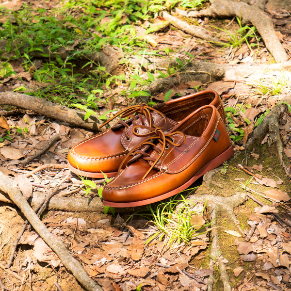 カジュアルシューズ | 12011 CAMP MOC / MID BROWN (RUBBER SOLE