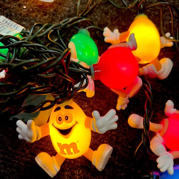 m&m's エムアンドエムズ ホリデー ハッピーライト 10連ストリング