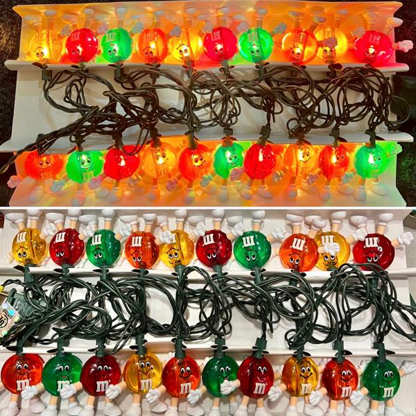 m&m's エムアンドエムズ ホリデー ハッピーライト 20連ストリング