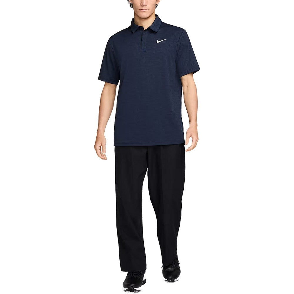 Nike Dri-FIT Tour Jacquard Golf Polo Midnight Navy/Black/White