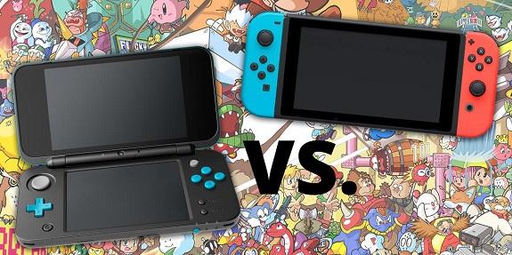 Verschillen tussen New Nintendo 2DS XL vs. Nintendo Switch