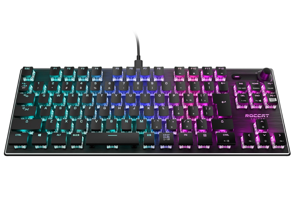 ROCCAT、ゲーミングキーボード「VULCAN」シリーズにテンキーレスモデル
