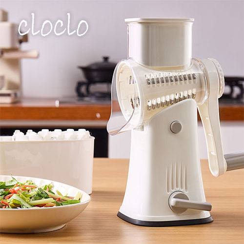 回転式マルチスライサー キッチン用品 調理グッズ おしゃれ cloclo