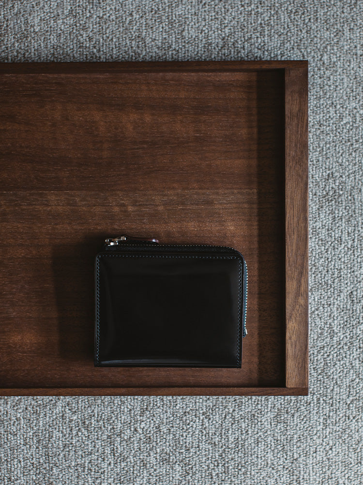 CORDOVAN R.C. L zip bi-fold wallet – GANZO Official Store