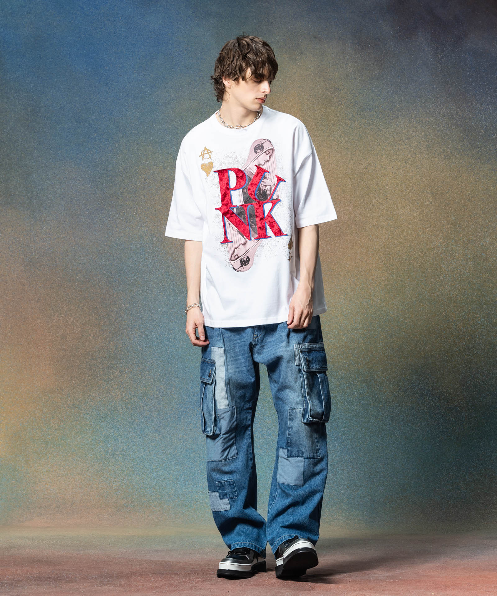 GB0225/CS07 : Punk Prayer T-Shirt / パンクプレイヤーTシャツ