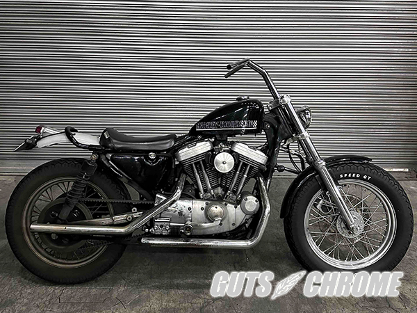 ○クローム 10インチTバープルバック ヘコミ無し｜ハーレーパーツの