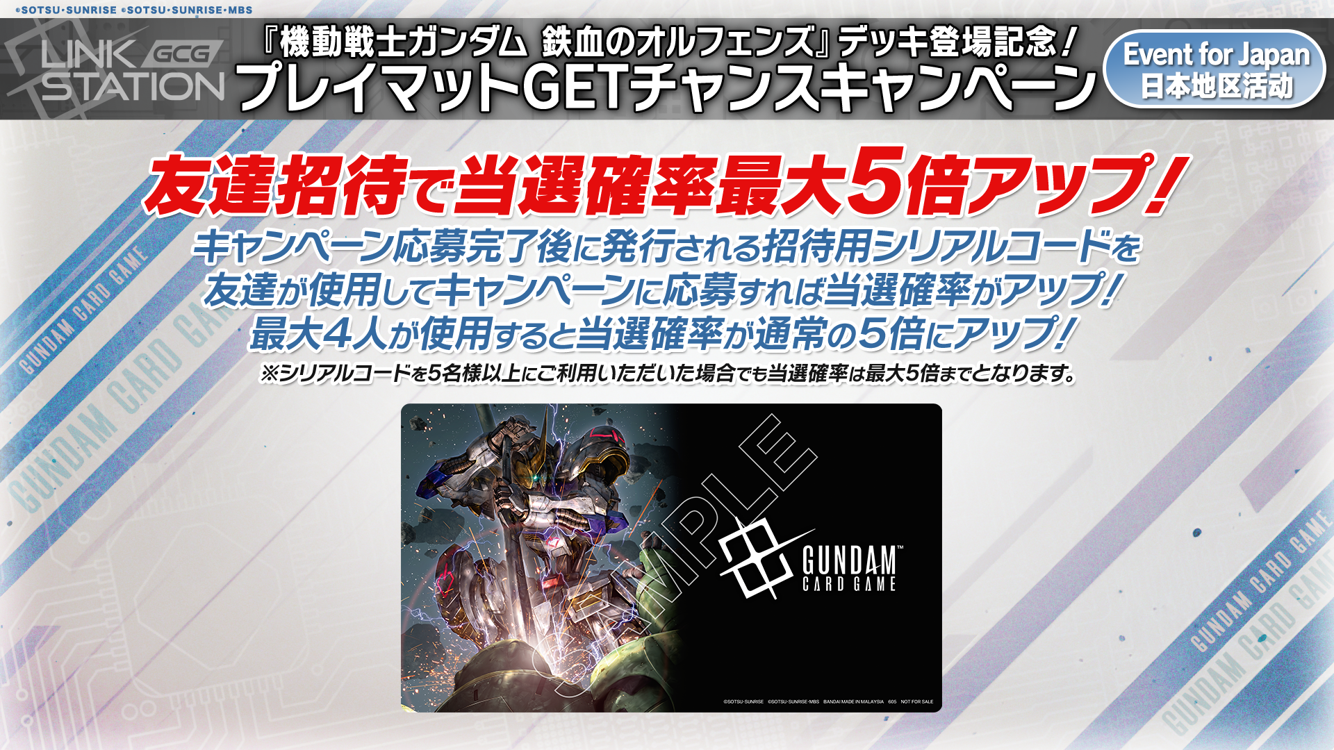 機動戦士ガンダム 鉄血のオルフェンズ』デッキ登場記念！プレイマット