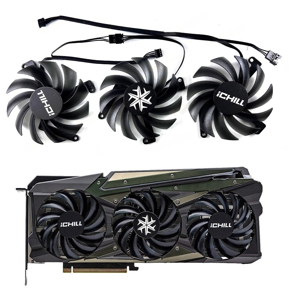 INNO3D GeForce RTX 3080, 3080Ti, 3090 ICHILL X3 / X4 GPU Fan
