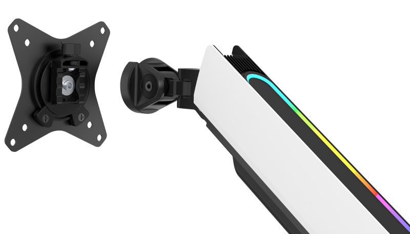 1画面, ディスプレイ用アーム | GH-GAMB1-WH | GREEN HOUSE グリーンハウス