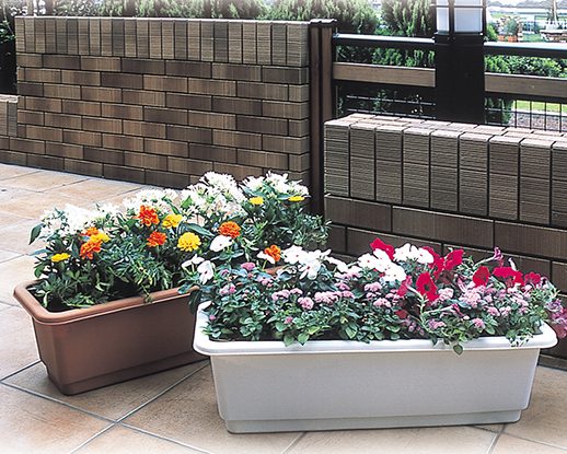 プランター目皿付D‐650（ホワイト） | グリーンパル株式会社