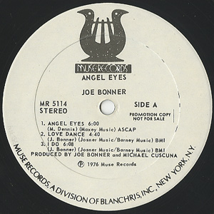 Joe Bonner / Angel Eyes(LP) / Muse 1976 USオリジナル盤 VG/EX