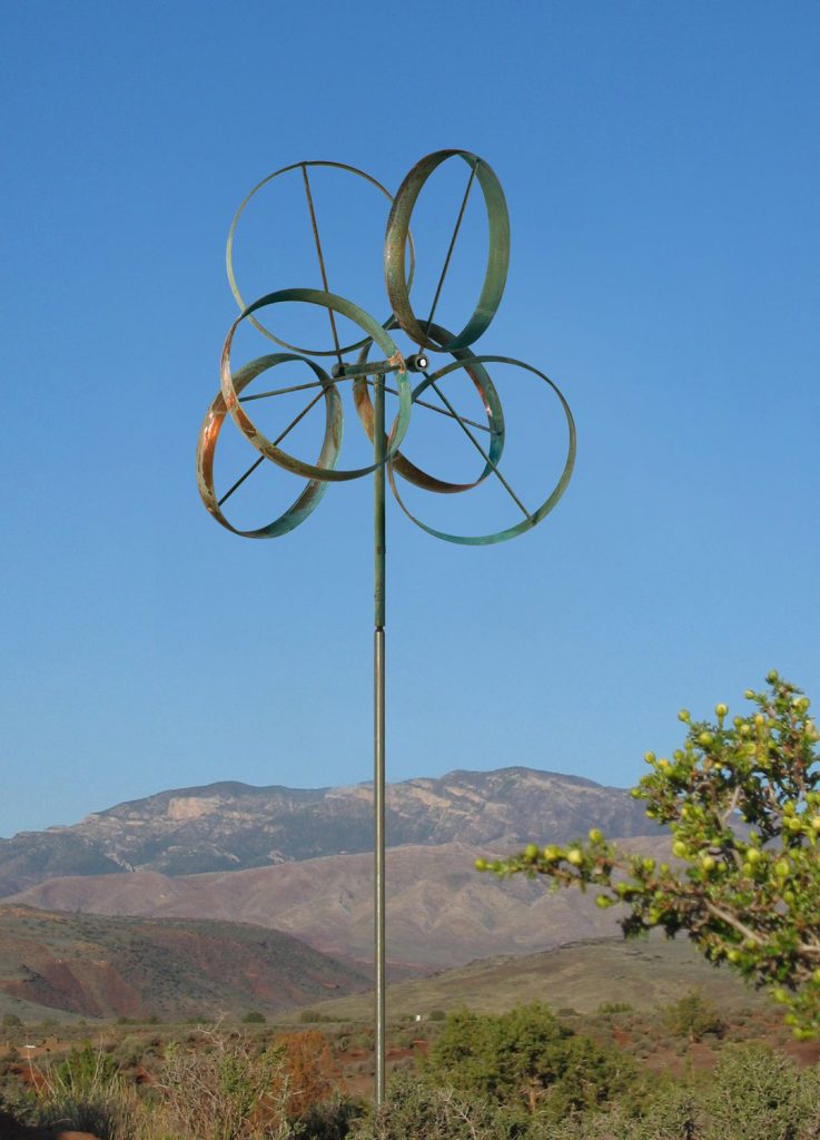 Shamrock Wind Sculpture - Lyman Whitaker | Grovewood Gallery