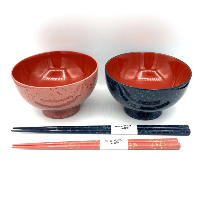 津軽塗 夫婦汁椀・箸セット【桐箱入】 - お買い物｜日本最大級の箸の