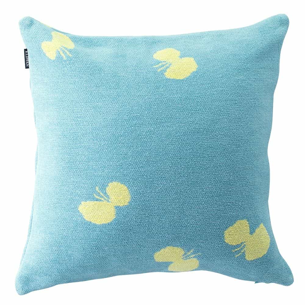 KLIPPAN/クリッパン クッションカバー CHOUCHO オリーブ/イエロー