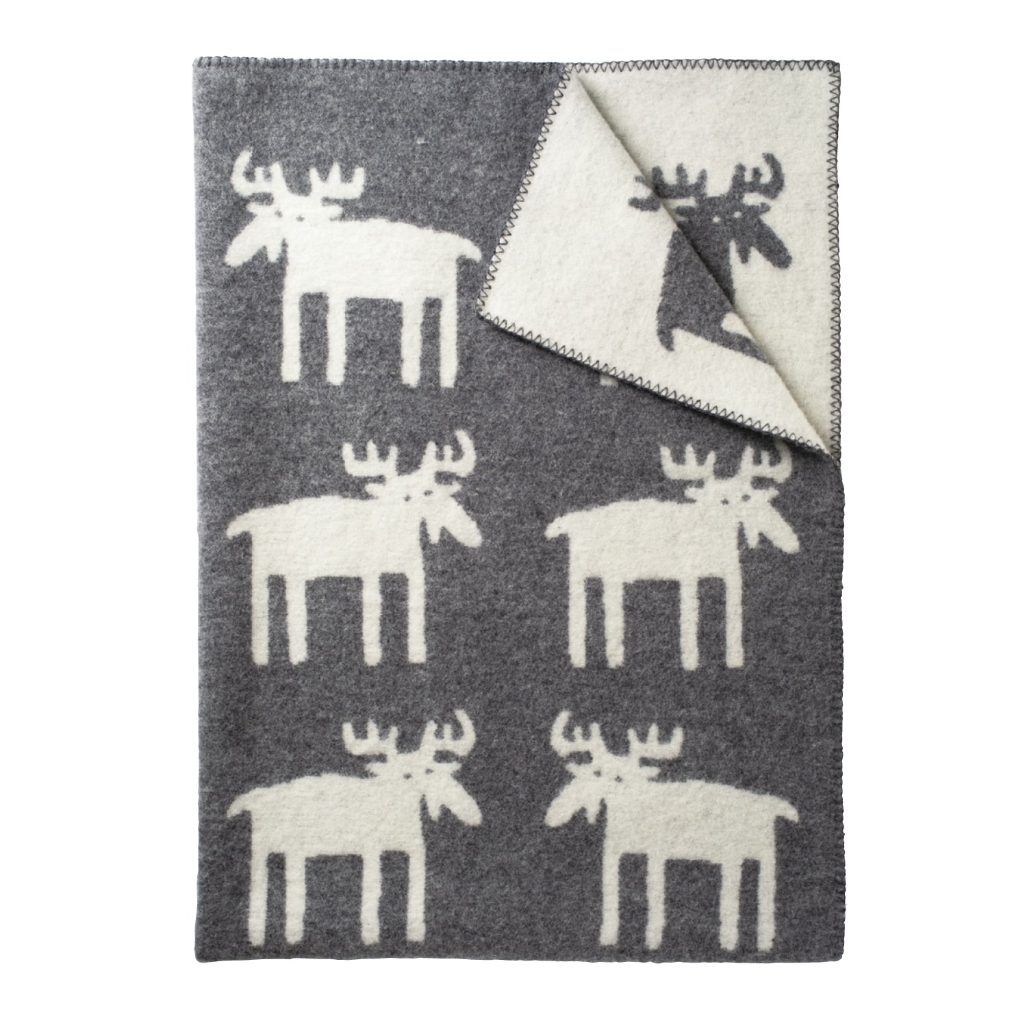 KLIPPAN/クリッパン ウール シングルブランケット ベングトのムース