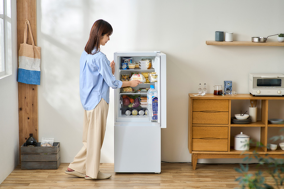 アイリスオーヤマ IRSD-13A-W 【右開き】133L 2ドア冷蔵庫 ホワイト