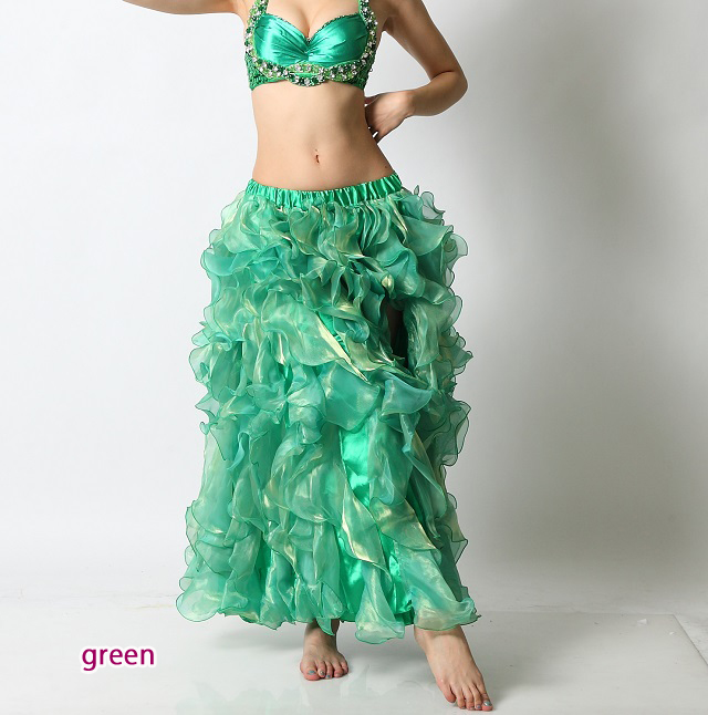 ベリーダンス発表会用スカート ゴージャスフリルスカートD35（11