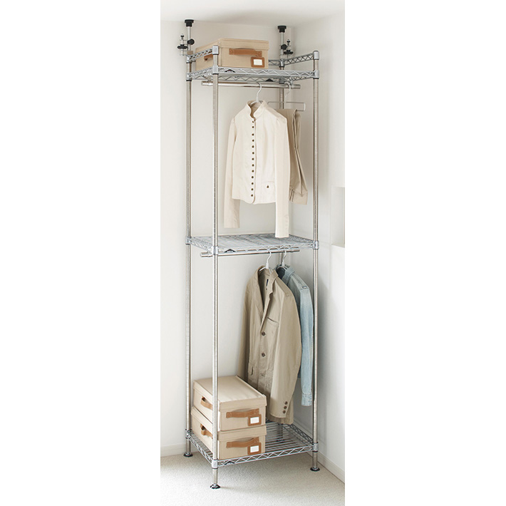 lemon ホームエレクター ワイヤーシェルフ 3方クロスバー 3方クロス