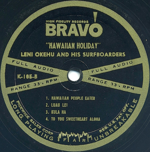 Leni Okehu And His Surfboarders – Hawaiian Holiday - Exotic Tiki