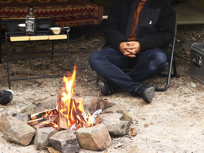 タキビチェア（ブラック） C1-597-BK - DOD（ディーオーディー）【公式