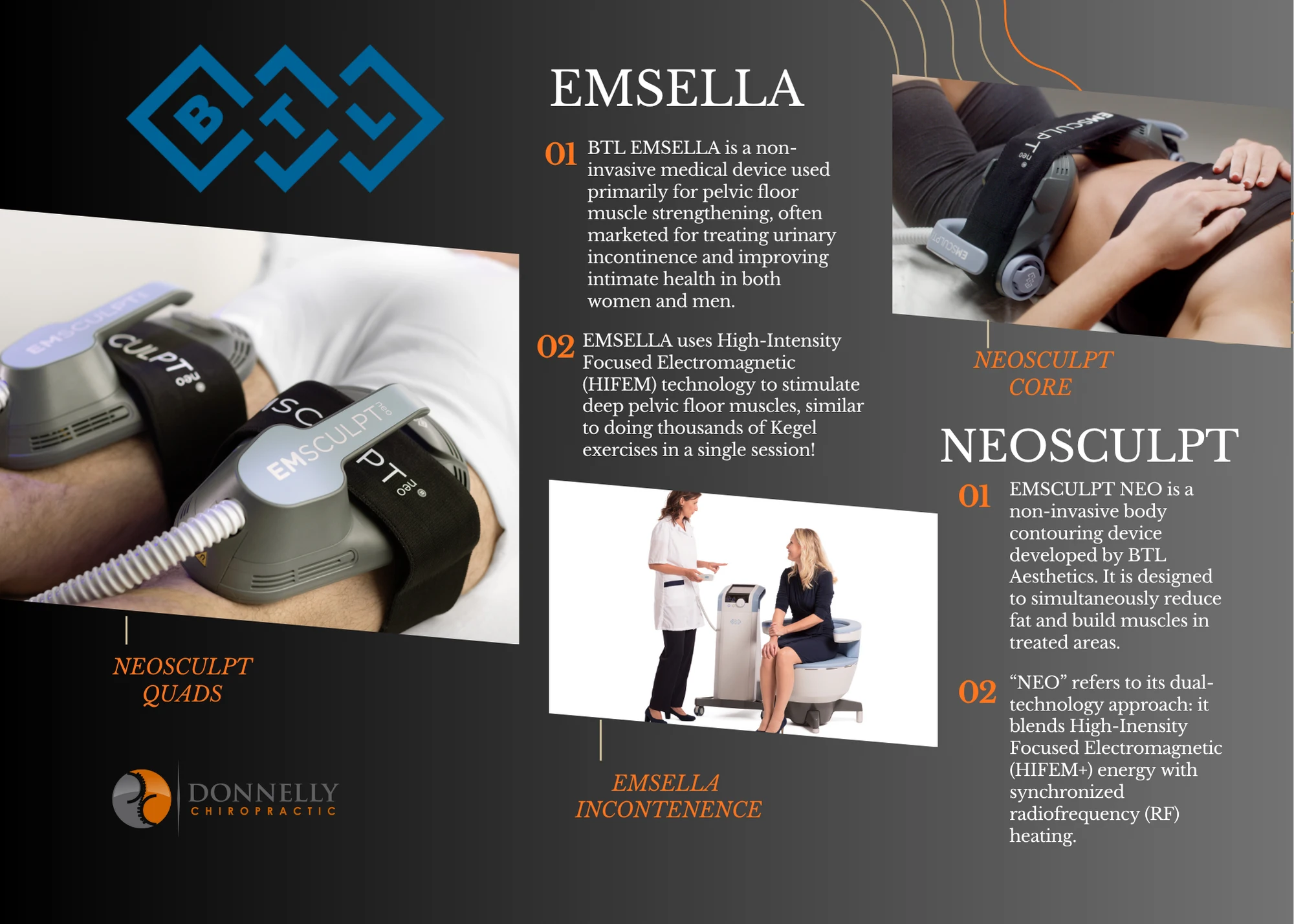 BTL Emsela and Neo Technology in West Allis WI - Donnelly Chiropractic