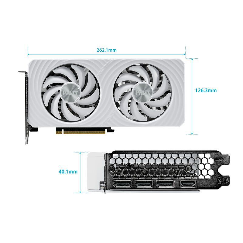 Palit NE75060U19P1-GB2063M (GeForce RTX 5060 WHITE OC 8GB
