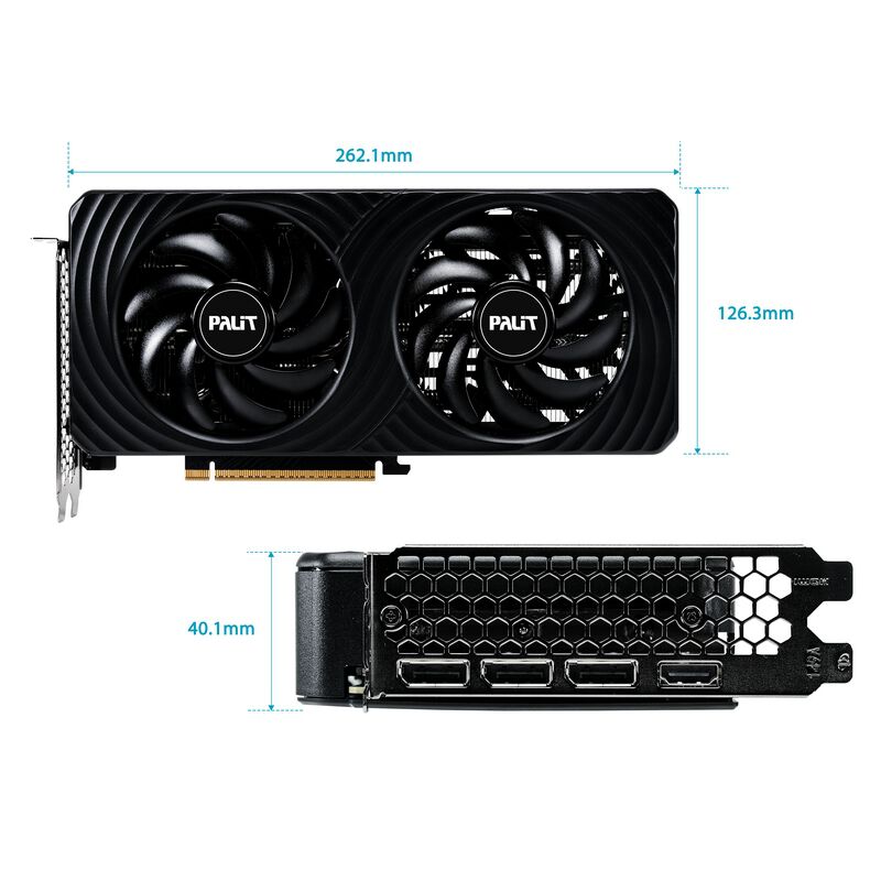 Palit NE7506T019P1-GB2062D (GeForce RTX 5060 Ti Dual 8GB
