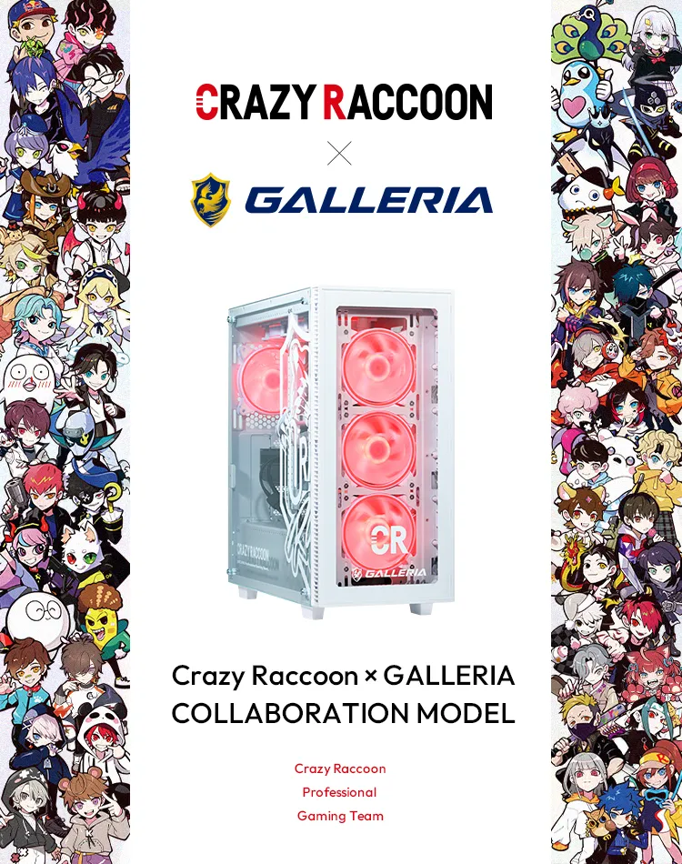 GALLERIA Crazy Raccoon COLLABORATION MODEL｜ドスパラ公式通販サイト