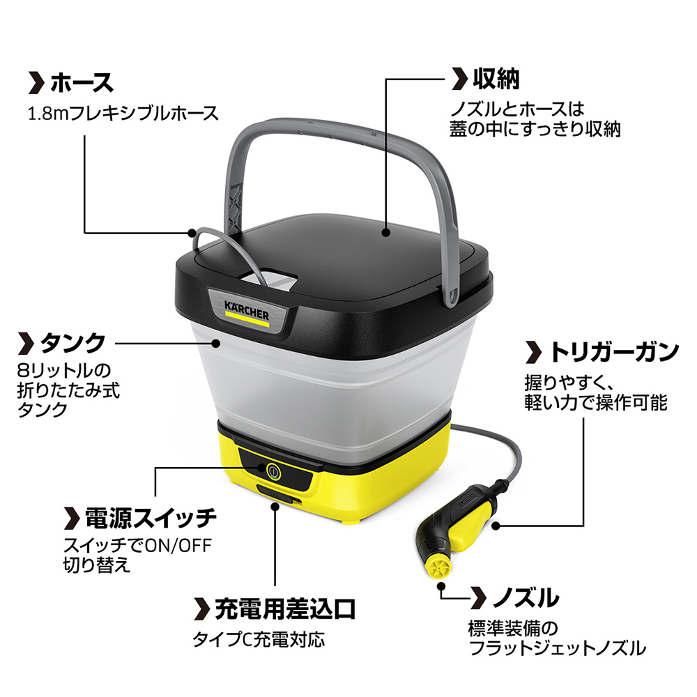 マルチクリーナー OC3Foldable KARCHER(ケルヒャー) 高圧洗浄機