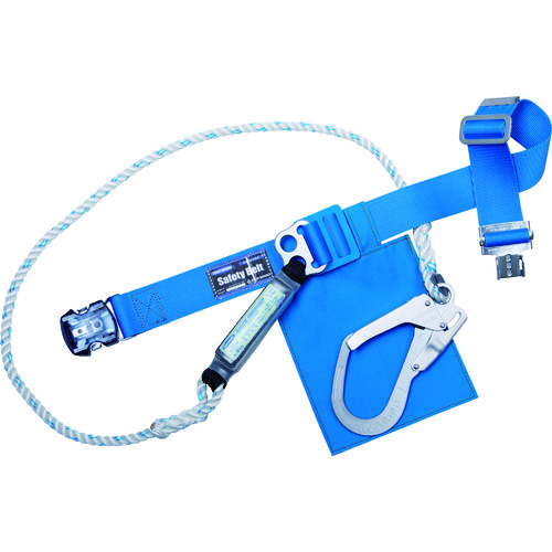 胴ベルト型墜落制止用器具 ナイロンロープ 青 Mサイズ