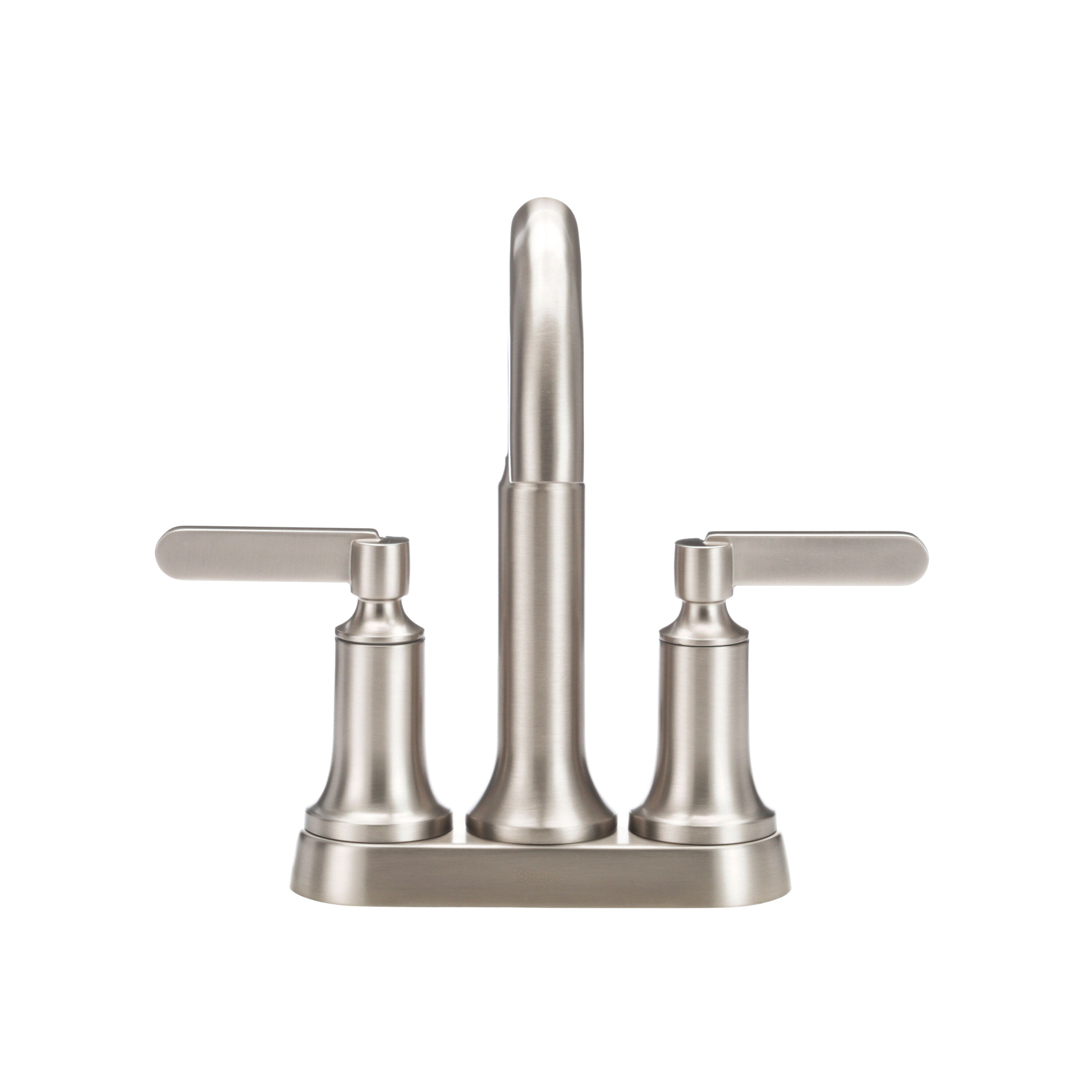 Two Handle Centerset Bathroom Faucet in Spotshield Brushed Nickel