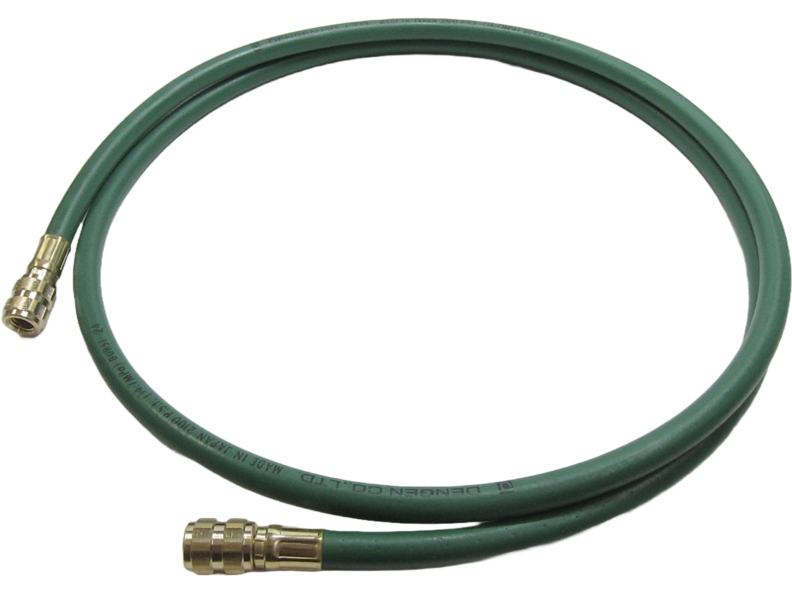 R-134a用 真空ポンプ専用ホース (緑) 1.6m | デンゲン株式会社